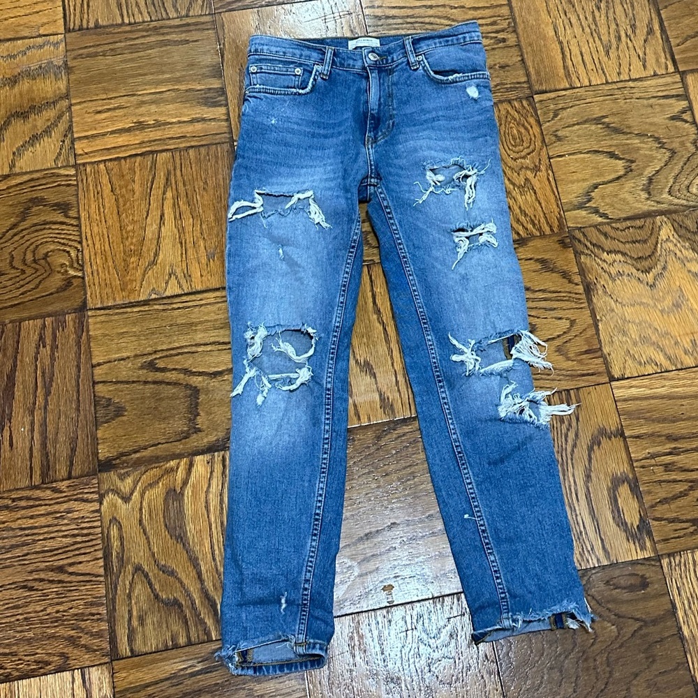 ZARA Distressed Denim